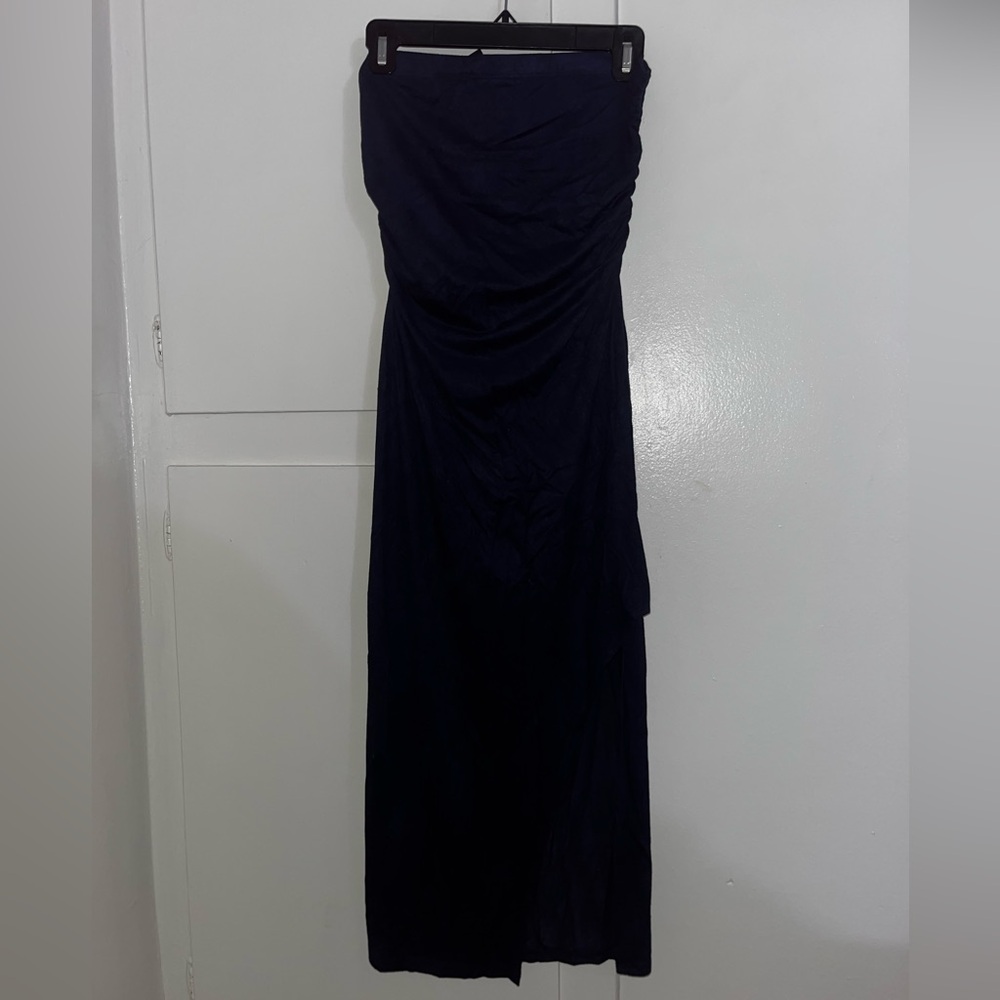 Windsor Strapless Navy Dress